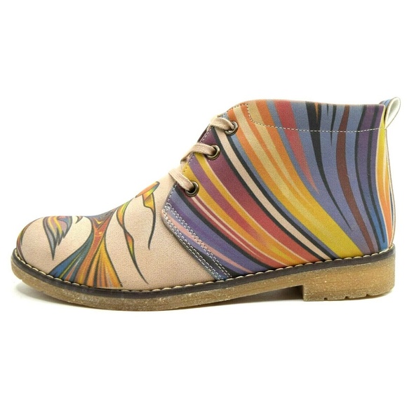 Goby Shoes - Goby Ankle Boots Shoes Angelfish Swirl 39 8